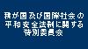 我が国及び国際社会の平和安全法制に関する特別委員会